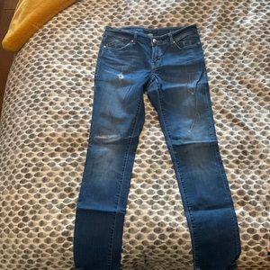 Martin + OSA slim fit distressed jean